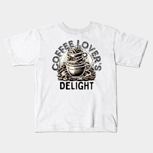 Coffee Lover's Delight Kids T-Shirt